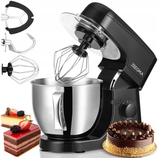 ROBOT kuchenny planetarny WIELOFUNKCYJNY MIKSER 2200W DUŻA misa 6,5L Zeegma zdjęcie 1