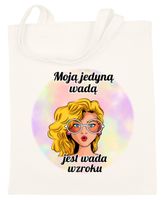 TORBA BAWEŁNIANA PREMIUM NA ZAKUPY Z NADRUKIEM PREZENT DZIEŃ KOBIET