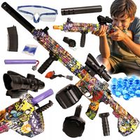 WIELKI KARABIN NA KULKI ŻELOWE AUTOMAT MASZYNOWY PISTOLET BROŃ 2 MAGAZYNKI