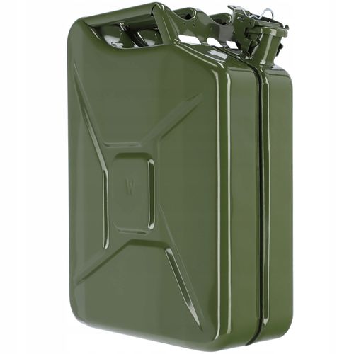 Kanister Na Paliwo Pojemnik Metalowy 20L Lejek na Arena.pl