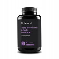 Trans-Resveratrol & NAD+ & Oliwą z Oliwek Extra Virgin 1050mg - 90 Kapsułek