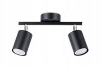 Lampa sufitowa Sollux LEMMI regulowany czarny tuba