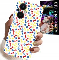ETUI DO OPPO RENO8 LITE 5G - ŁAPKI KOŚCI PIES PATROL BAJKI + SZKŁO