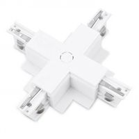 Krzyżowy łącznik Track AZ4301 do 3-faz systemu szynowego podtynkowy biały