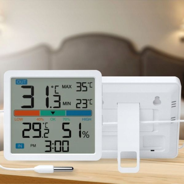 Termometr zewnętrzny pokojowy wewnętrzny Higrometr Stacja Pogodowa Manta zdjęcie 3