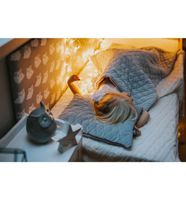 Kocyk Velvet, Dwustronnie Pikowane Gwiazdki (Jasno