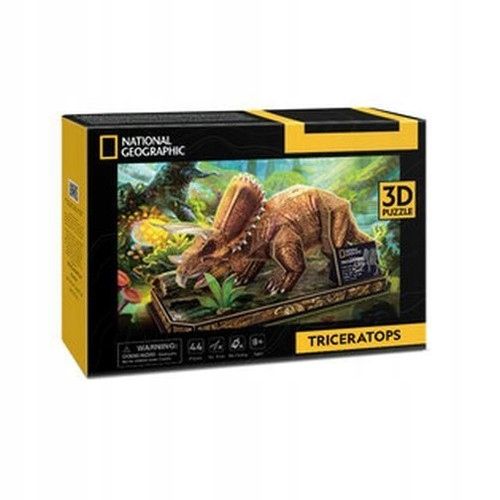 Puzzle 3D National Geographic Triceratops - Cubic Fun zdjęcie 1