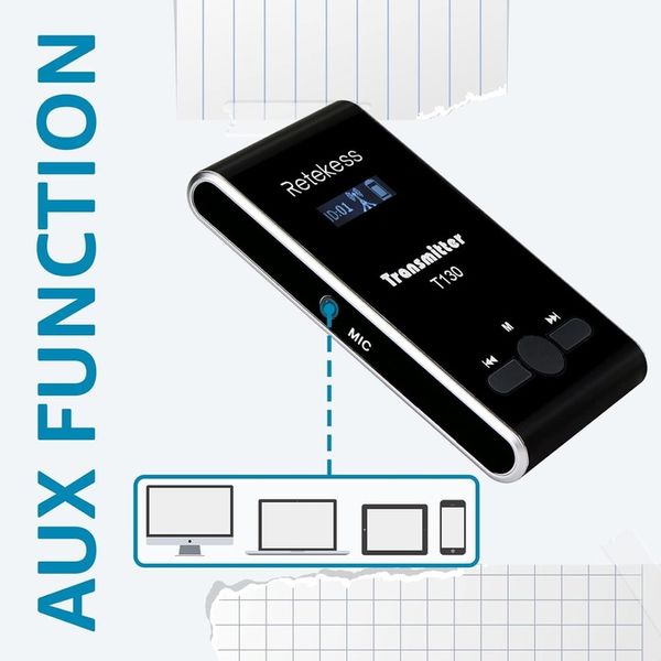 Retekess T130-T131 Bezprzewodowy System Tour Guide, Audio Tour Guide System zdjęcie 11