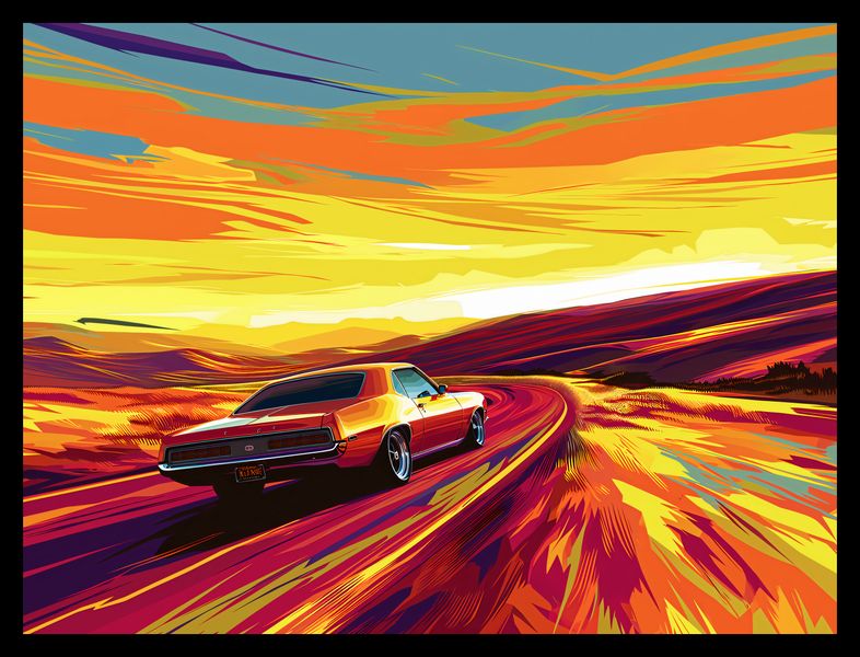 Plakat 40x30cm Pędź Przed Siebie zdjęcie 2