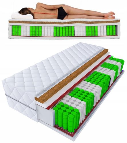 Materac kieszeniowy z kokosem CARL 90x200 H3/H4- KONIEC Z BÓLEM PLECÓW! na Arena.pl
