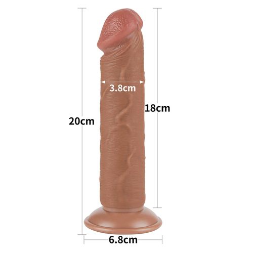 8'' sliding skin dual layer dong brown na Arena.pl