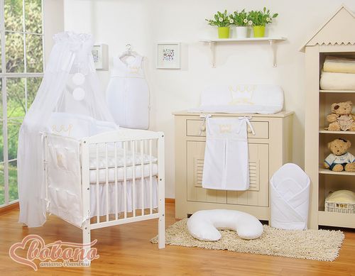 Baldachim z tiulu- Korony białe na Arena.pl