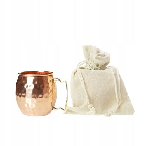 Miedziany kubek młoteczkowany z Indii 500 ml Gisane na Arena.pl