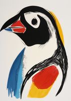 Plakat 42x59,4cm Portret Ptaka