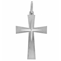 SREBRNY KRZYŻYK OZDOBNY PRÓBA SREBRA 925 GRAWER GRATIS!