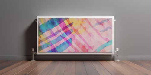 Maskownica MAGNETYCZNA Na Kaloryfer Akwarelowa Abstrakcja 100cm x 60cm na Arena.pl