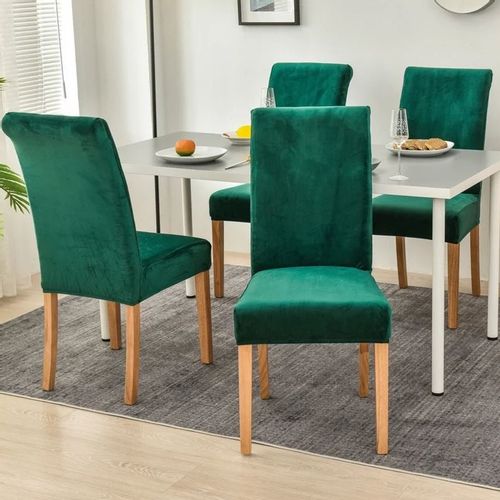 POKROWIEC NA KRZESŁO WELUR PREMIUM AKSAMIT ELASTYCZNY ZIELONY na Arena.pl