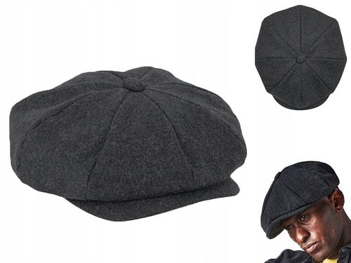 CZAPKA Z DASZKIEM KASZKIET MĘSKI STYL PEAKY BLINDERS ELEGANCKI RETRO L/XL na Arena.pl