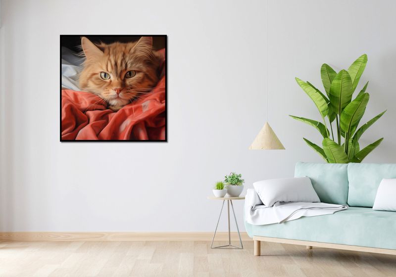 Plakat 90x90cm Mruczący Spokój zdjęcie 4