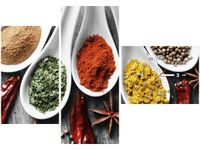 100CM 70CM ZEGAR 3 ELEM SMAKI ŚWIATA ŚCIENNY OBRAZ