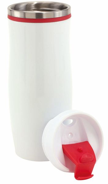 Kubek termiczny CREMA, czerwony zdjęcie 2