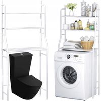 REGAŁ ŁAZIENKOWY SZAFKA 3 PÓŁKI POZIOMY STOJAK PÓŁKA ORGANIZER NAD WC SEDES