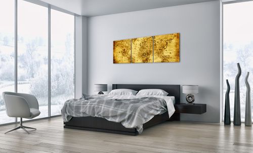 Obraz Na Płótnie - Mapa Świata - 150X50 Cm - Ca150X50-0127 na Arena.pl