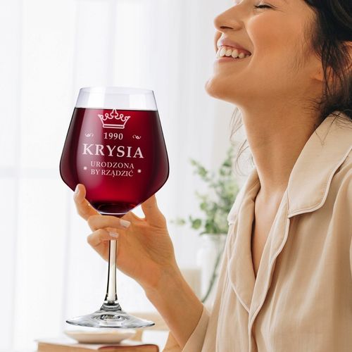 Kieliszek do Wina Krosno Prezent na Urodziny 18-99 Elegancki Duży 860 ml na Arena.pl
