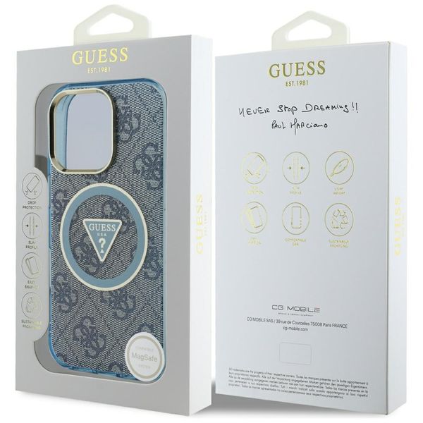 Etui Guess do iPhone 16 Pro Max, Niebieski, MagSafe zdjęcie 8