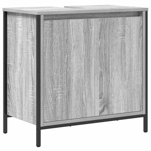 2-częściowy zestaw mebli łazienkowych, szary dąb sonoma na Arena.pl