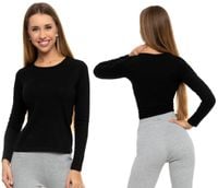 Podkoszulka Koszulka Damska Klasyczna Długi Rękaw Bawełniana MORAJ - 2XL