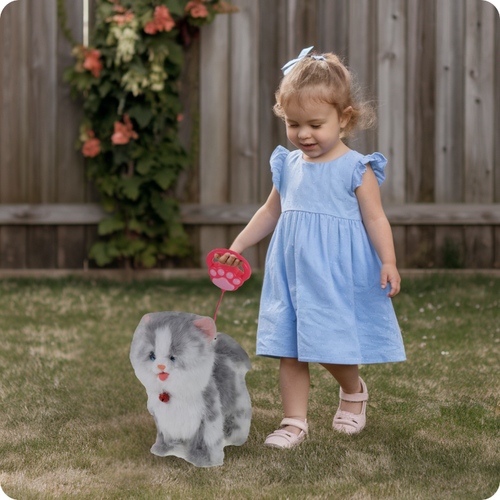 KOTEK INTERAKTYWNY NA SMYCZY MIAUCZY CHODZI GRA DLA DZIECKA NA PREZENT na Arena.pl