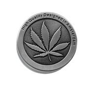 Młynek do Tytoniu Ziół Suszu Grinder Crusher Duży Liść Marihuany Czarny