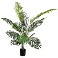 PALMA W DONICZCE SZTUCZNA ROŚLINA DEKORACYJNA WYSOKIE DRZEWKO 140 cm