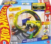 HOT WHEELS CITY ZAKRĘCANY TOR WYŚCIGOWY WĘŻA + SAMOCHÓD HOT WHEELS 4+