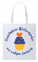 Walentynki Dla Dziewczyny Torba Eco Biała Shopper Z Nadrukiem Ze Zdjęciem