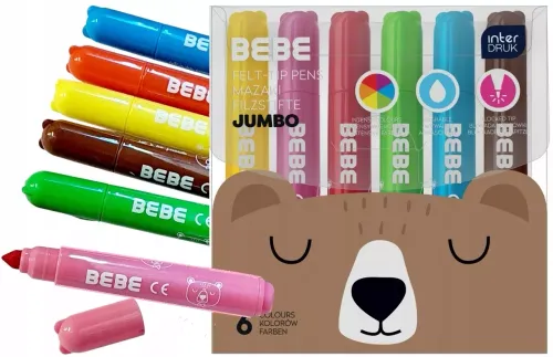 Mazaki Flamastry Jumbo Interdruk 6 Kolorów na Arena.pl