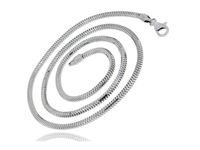 Gruby srebrny łańcuszek żmijka linka snake wąż 45 cm srebro 925 SNAKE_O24