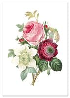 Plakat cyfrowy do wydruku bukiet retro