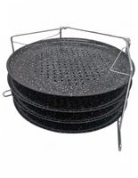 zestaw 4 blach do pieczenia pizzy kinghoff kh-1553