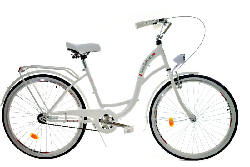 Rower Dallas City 26" 1spd - biały zdjęcie 1