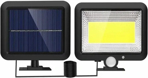 LAMPA SOLARNA COB 100 LED PANEL SOLARNY CZUJNIK RUCHU ZMIERZCHU PILOT zdjęcie 4