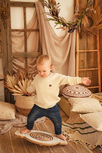 Dysk Balansowania dla dzieci balansujący DREWNIANY CERTYFIKOWANY na Arena.pl