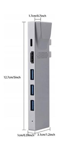 4Apple.pl HUB 2xUSB-C Thunderbolt HDMI LAN USB Macbook AIR PRO M1 M2 M3 na Arena.pl