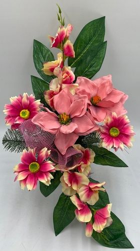 KOMPOZYCJA na cmentarz FLAKON WSAD DO WAZONU stroik na grób KWIATY na Arena.pl