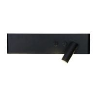 Kinkiet Resort Czarny prawy 10W + 3W LED 4000K