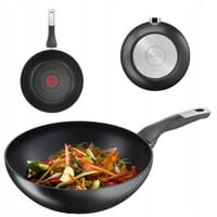 PATELNIA WOK TEFAL 22 CM INDUKCJA POWŁOKA NIEPRZYWIERAJĄCA 82380