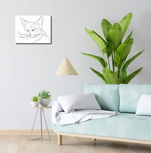 Obraz 40x30cm Linijny Kot na Arena.pl