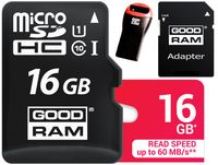 GOODRAM KARTA MICRO SD 16GB CL 10 UHS + CZYTNIK MICRO