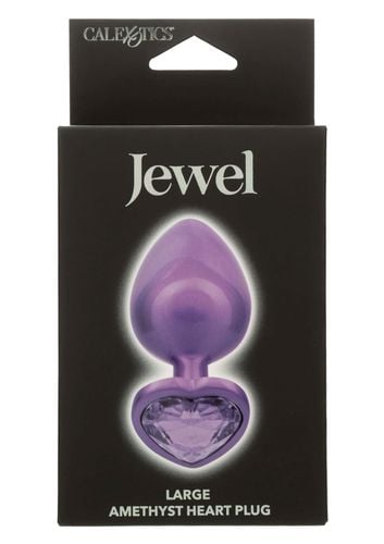 diamond heart plug large purple na Arena.pl